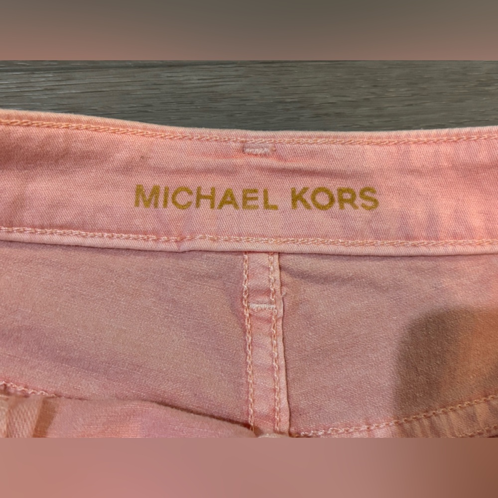 Michael Kors Light Pink Frayed Jean Shorts - Size 0 - New With Tags - Picture 13 of 16